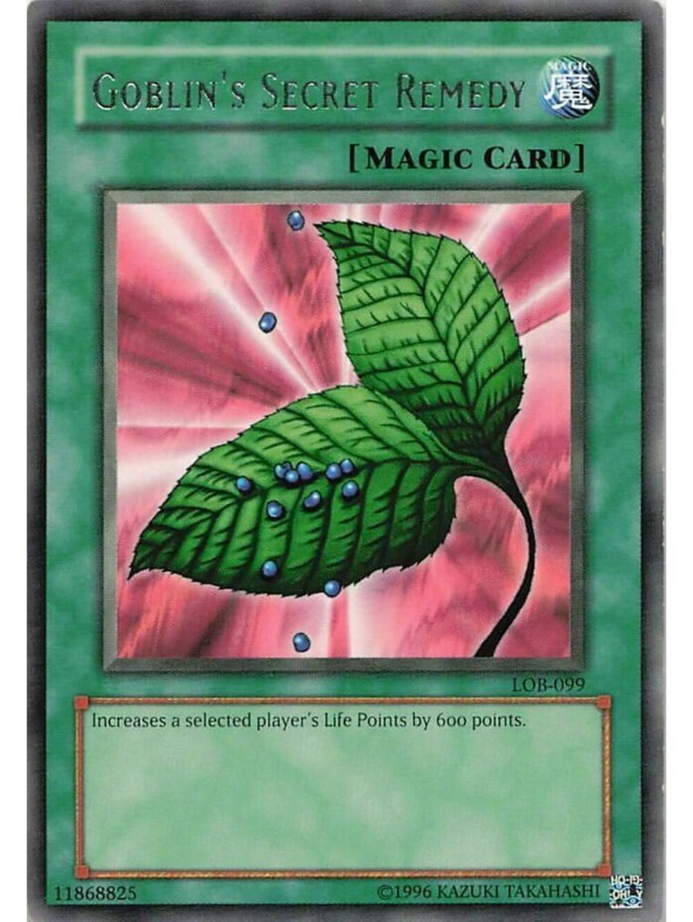 Yu-Gi-Oh! TCG 2002 Goblin's Secret Remedy NM LOB